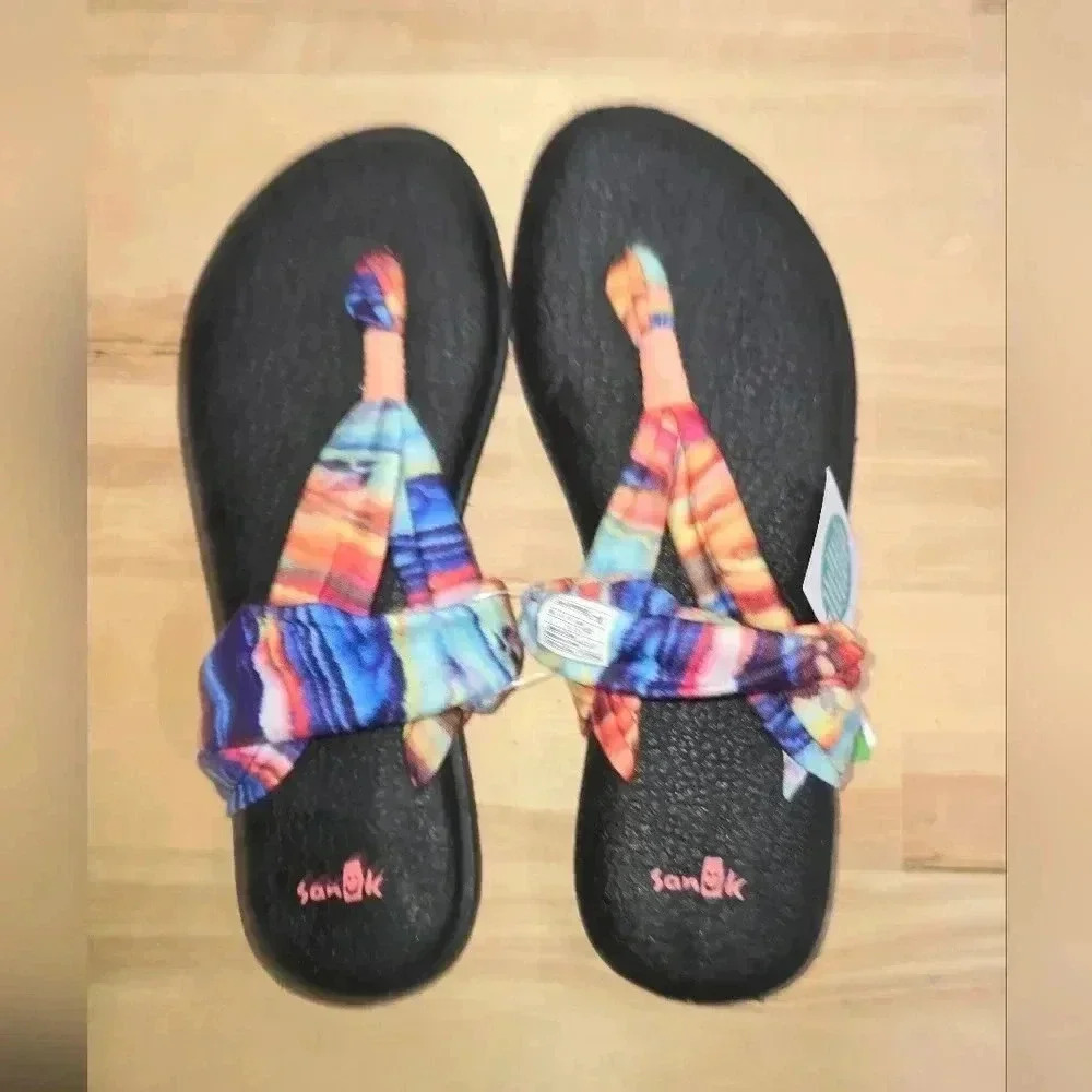 GUC Sanuk Yoga Sling 2 Memory Foam Sandals - Size 8 - Picture 8 of 9